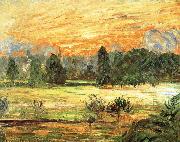 Camille Pissarro Sunsets Spain oil painting artist